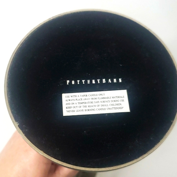 Pottery Barn Brushed Silver 3 Candlestick Candelabra Holder 14.5"H x 9.5"W Metal - Picture 12 of 17